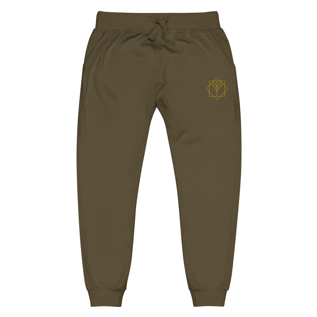 Logo Joggers — green — joggers — front view