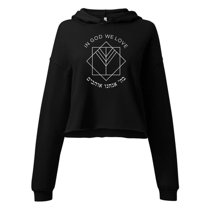 Logo Queen Crop Hoodie