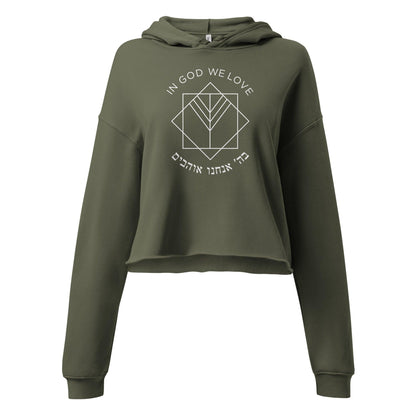 Logo Queen Crop Hoodie