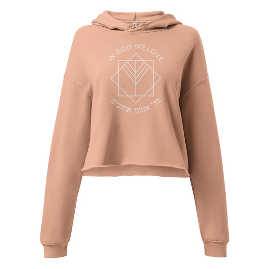 Logo Queen Crop Hoodie