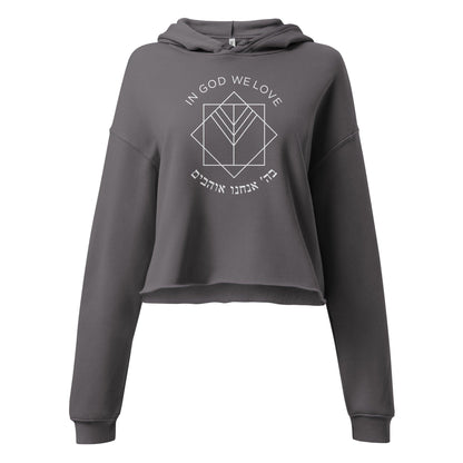 Logo Queen Crop Hoodie