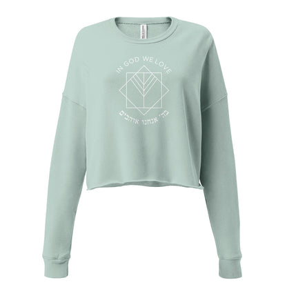 Logo Queen Crop Crewneck Sweatshirt