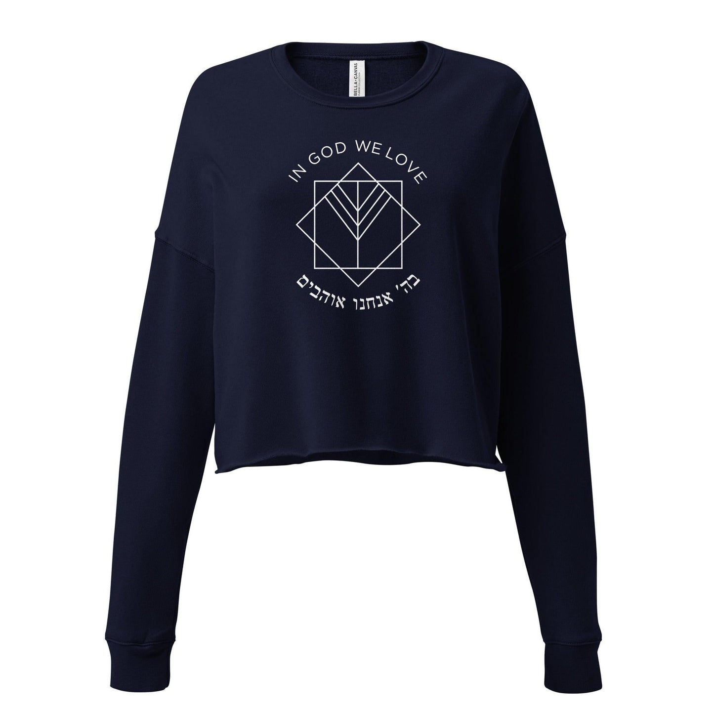 Logo Queen Crop Crewneck Sweatshirt